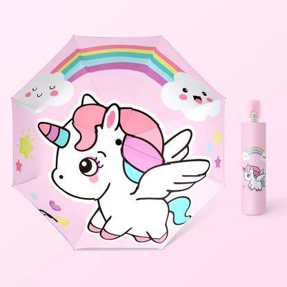 Lovely Unicorn Folding Umbrella